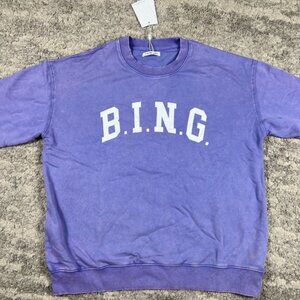 Anine Bing Tyler Sweatshirt in Washed Lavender